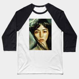 Monica Bellucci portrait Baseball T-Shirt